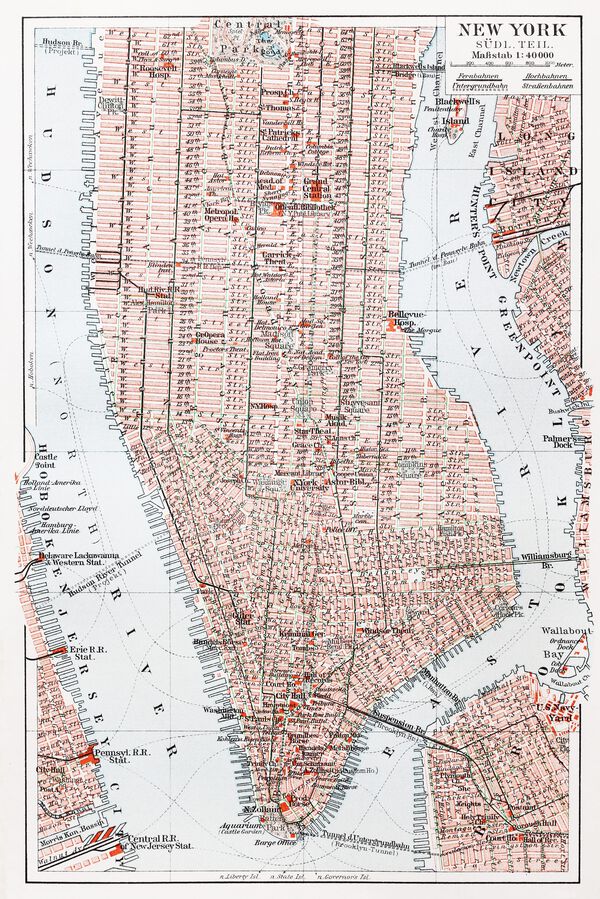 New York City web marketing map